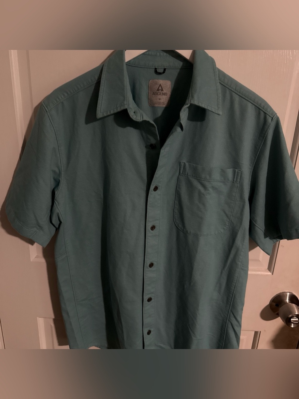 Ascend Seafoam Green Short-Sleeve Button-Down Shirt